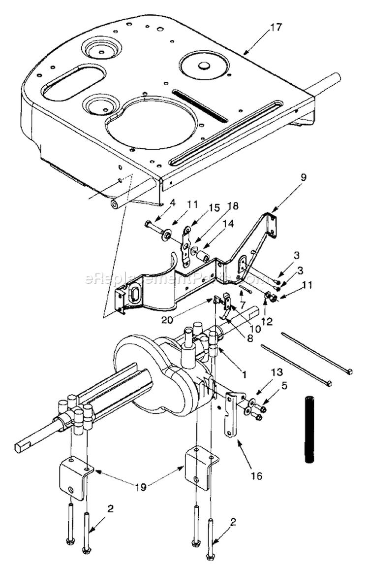 Page K Diagram and Parts List for 13A-325-402 1999 Yard Man Lawn Tractor